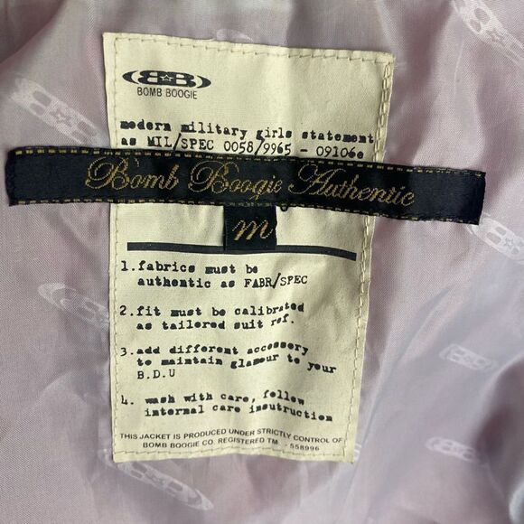 Bomb Boogie Authentic Red Fitted All Weather Jacket - Picture 5 of 5